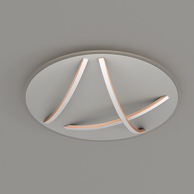 Потолочный светильник HAFTOR D60 Rose Gold Трехцветный свет by ImperiumLoft