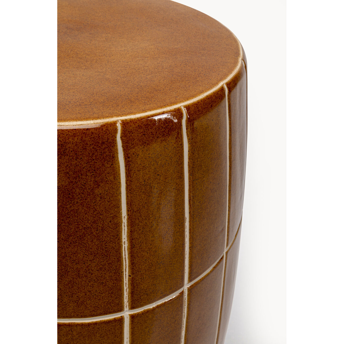 Стол приставной Bliss Tile Braun Ø33cm KARE 71093