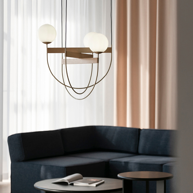 Подвесной светильник GIERTON D54 Light brown by ImperiumLoft