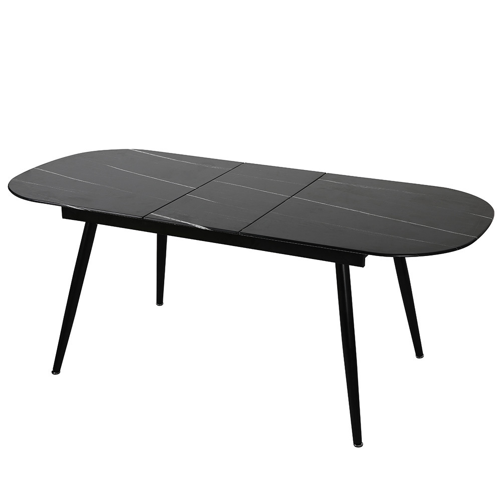 Стол Marble овальный раздвижной 160/200 х 90х 78см, чёрный мрамор Bradex Home FR 0242
