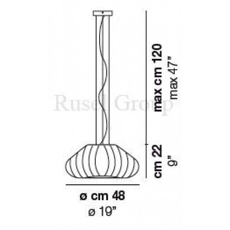 Подвесной светильник Vistosi DIAMANTE SP 50