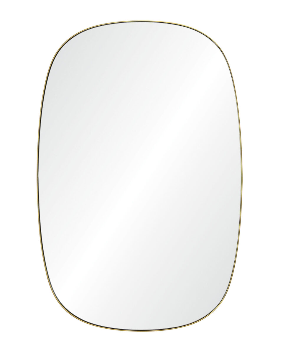 Золотое настенное зеркало Вейл Louvre Home DWM240331PND