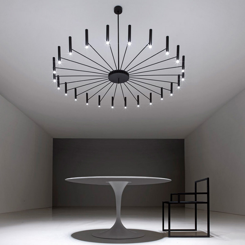 Люстра POP P40 Chandelier 24 lamps D130 Mod.A White by ImperiumLoft