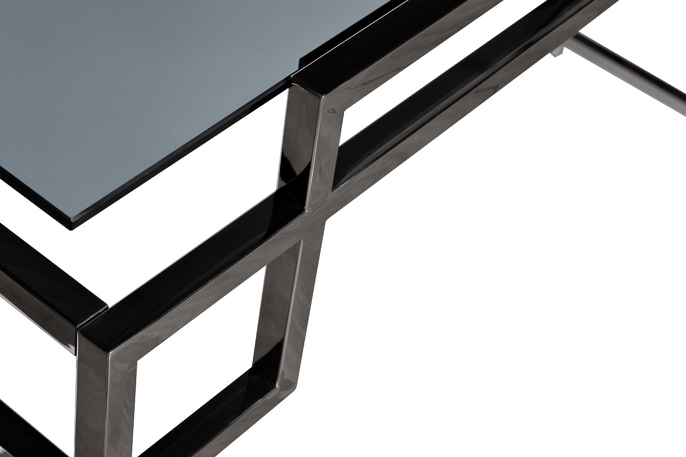 Консоль темное стекло/темный хром Garda Decor 47ED-CST162BL