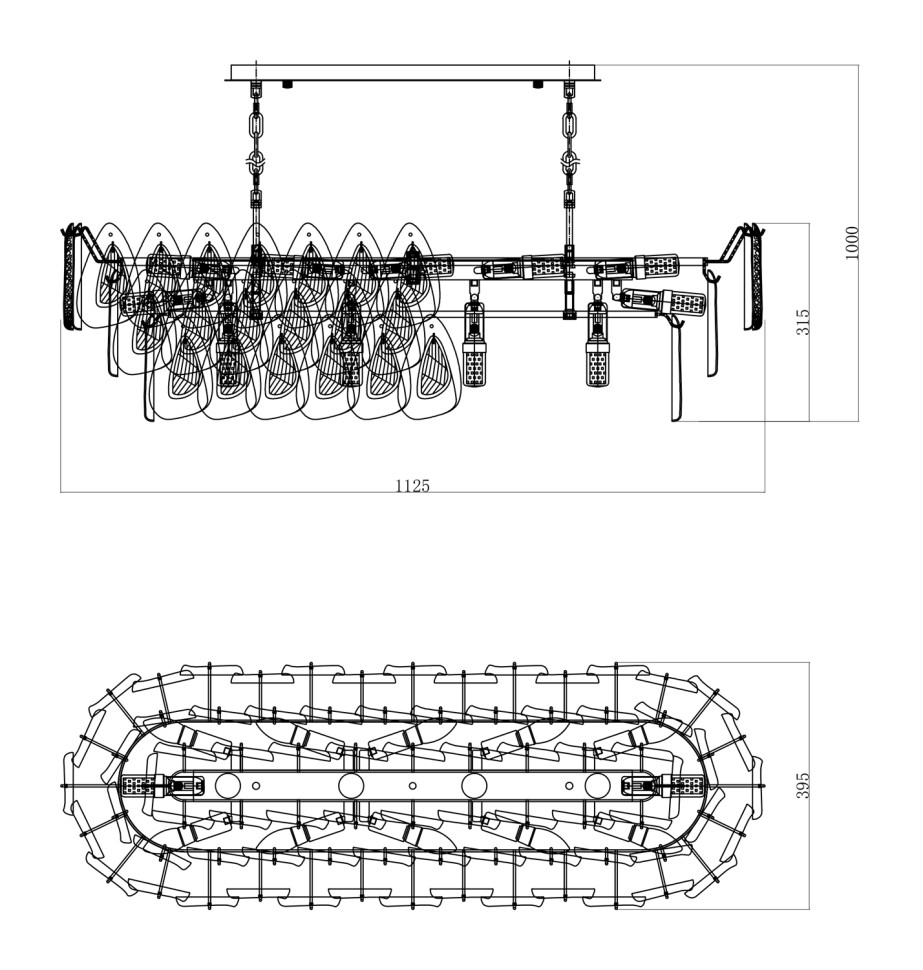 Люстра подвесная Fluorite FL1092-16P