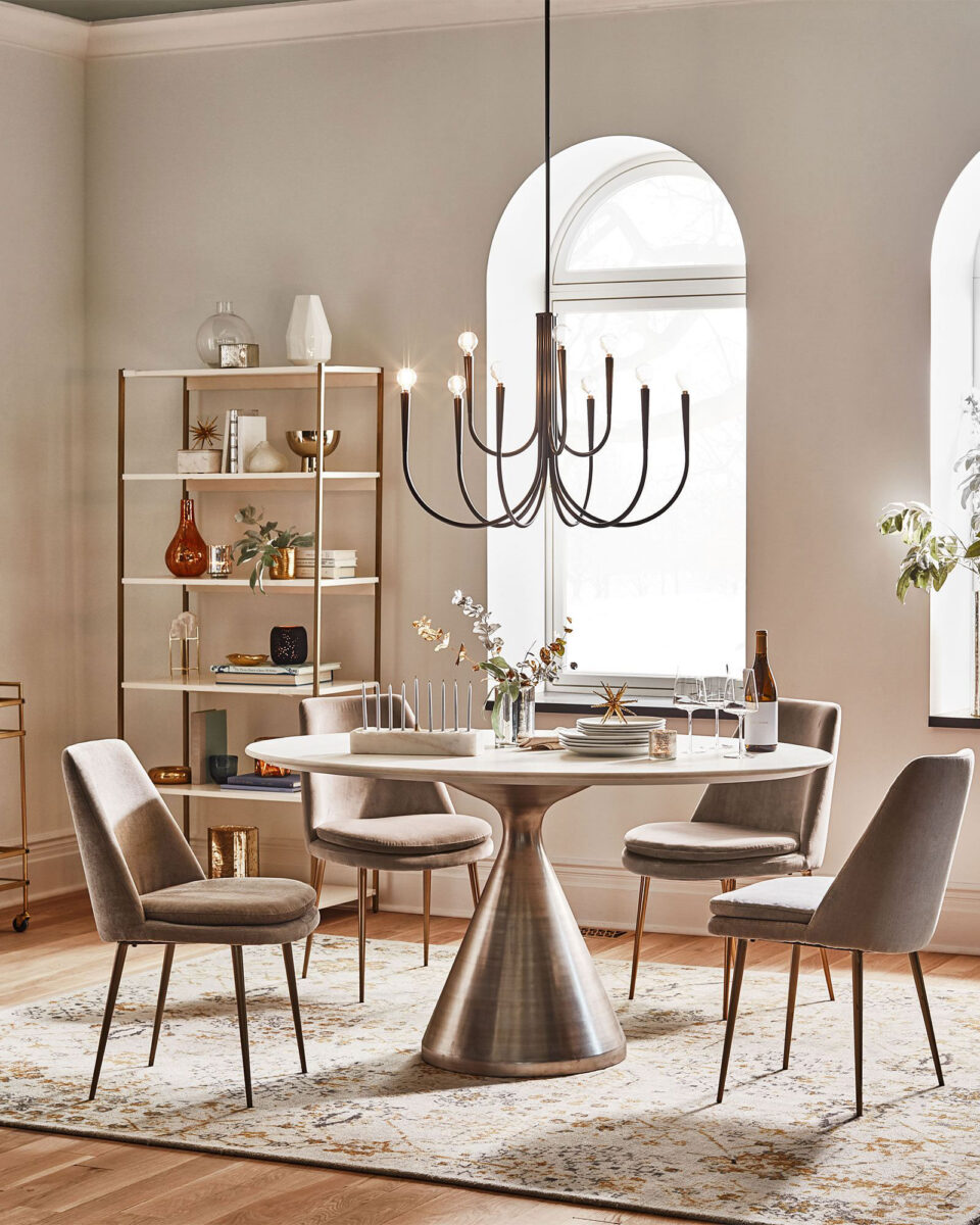 Чёрная люстра Свуп Louvre Home LHLCH240124XNP