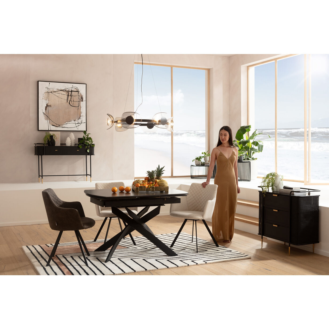 Стол раздвижной KARE Twist 86736