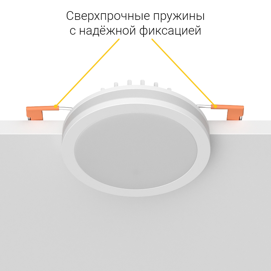 Встраиваемый светодиодный светильник Ledron LIP0906-5W-Y 3000K White