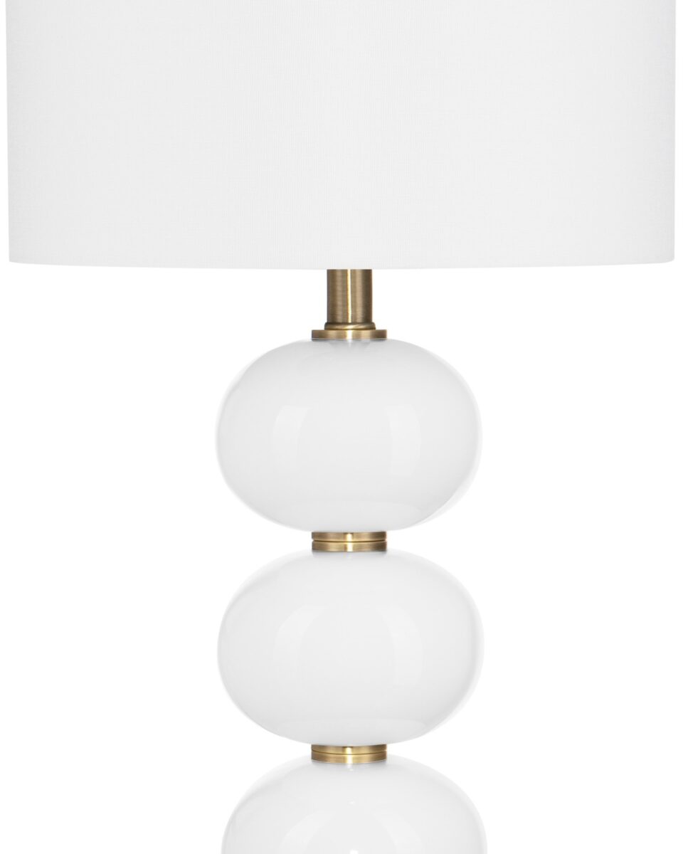 Белая настольная лампа Райс Louvre Home LHLTL31024CLM