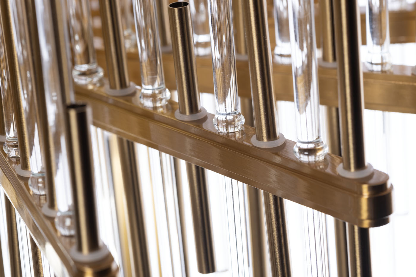 Люстра латунь/стекло прозрачное Garda Decor 92EL-YG60832-8P