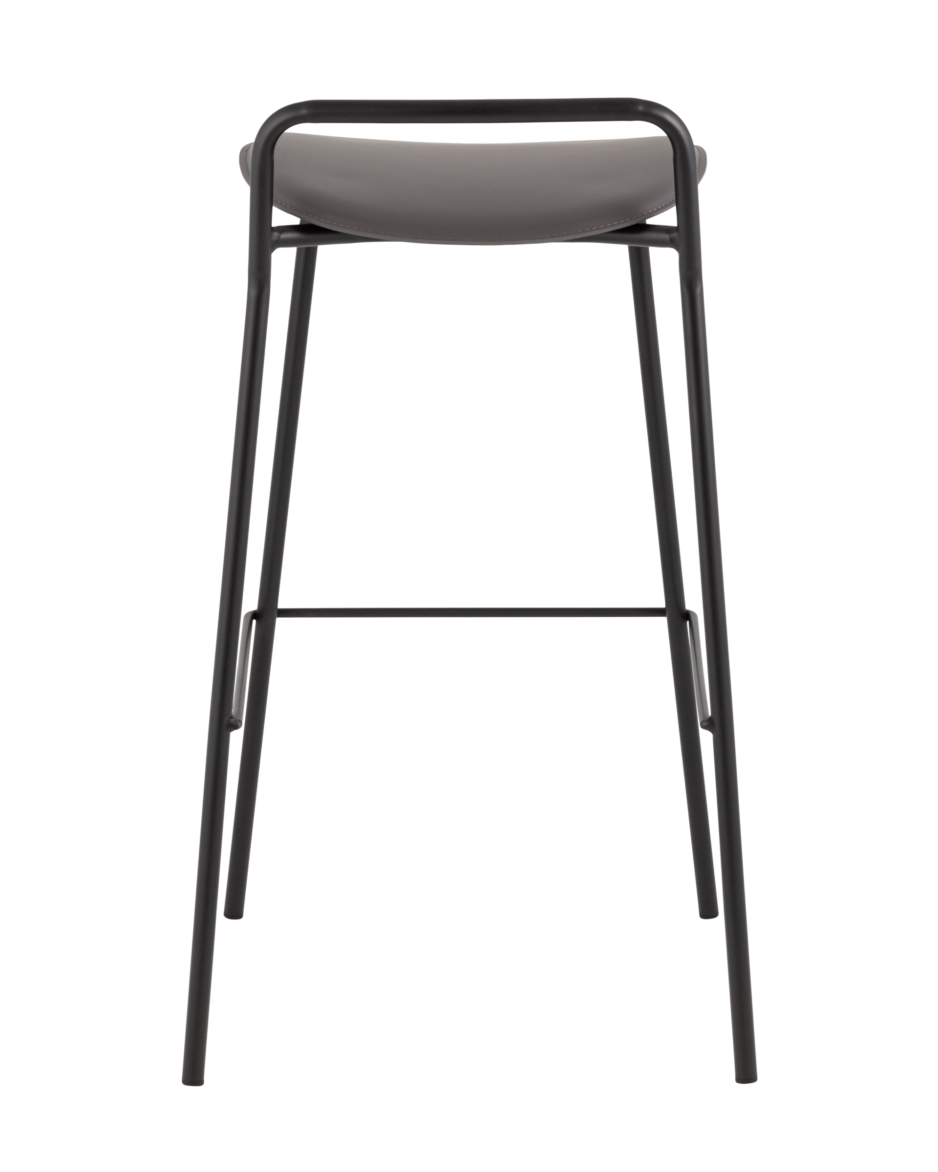 Стул барный Mantis экокожа темно-серый Stool Group