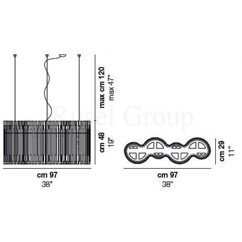 Подвесной светильник Vistosi DIADEMA SP K2