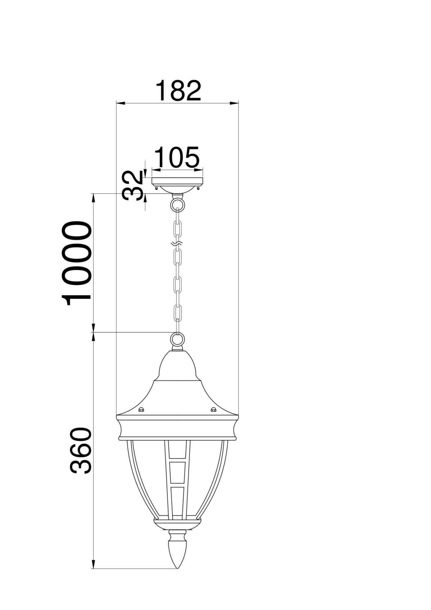 Подвесной светильник Maytoni O027PL-01B