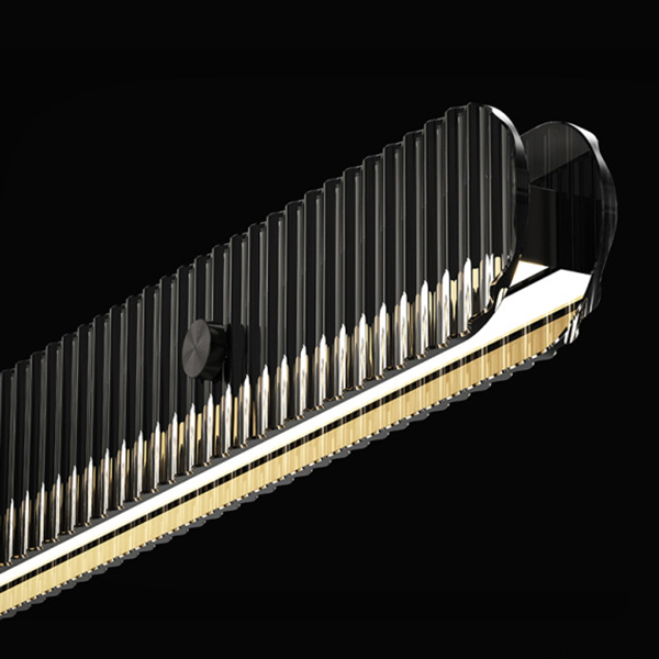 Реечный, рядный светильник CHIFFA B L140 Black by ImperiumLoft