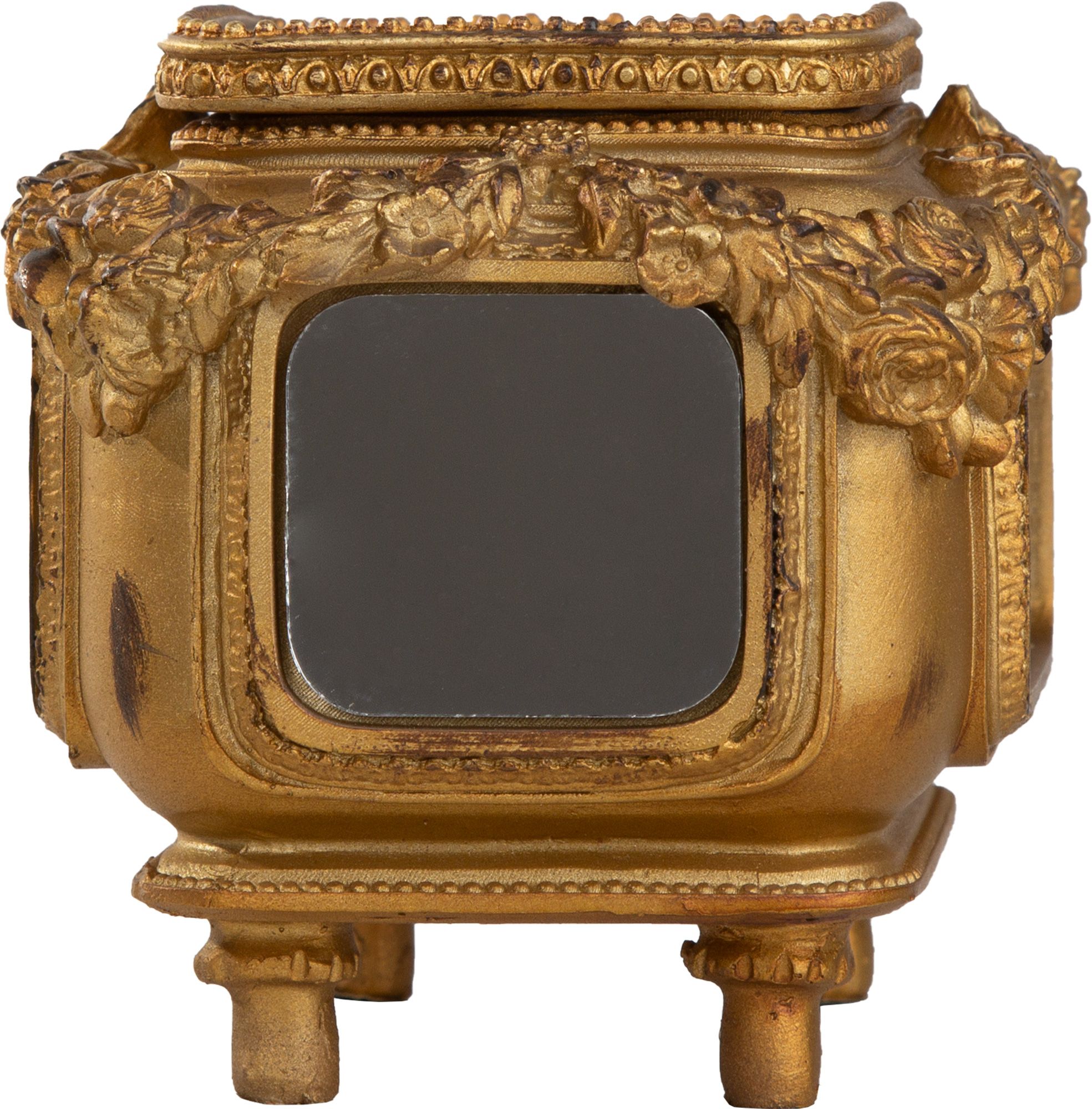 Шкатулка с зеркальными панелями, под старину Glasar 28-659