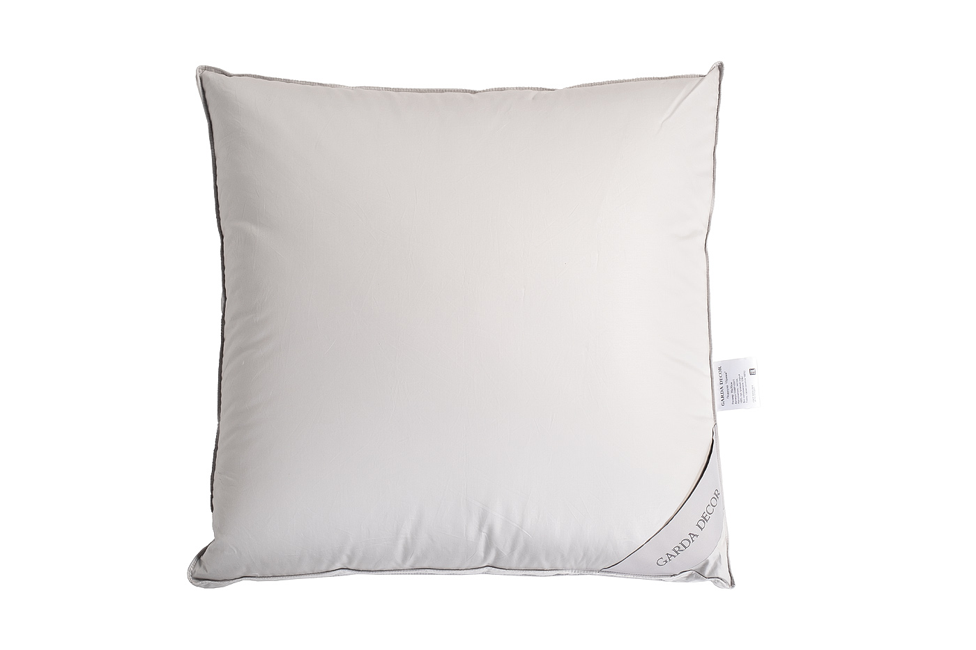 Подушка Прима серый гусиный пу Garda Decor 104BP-02077