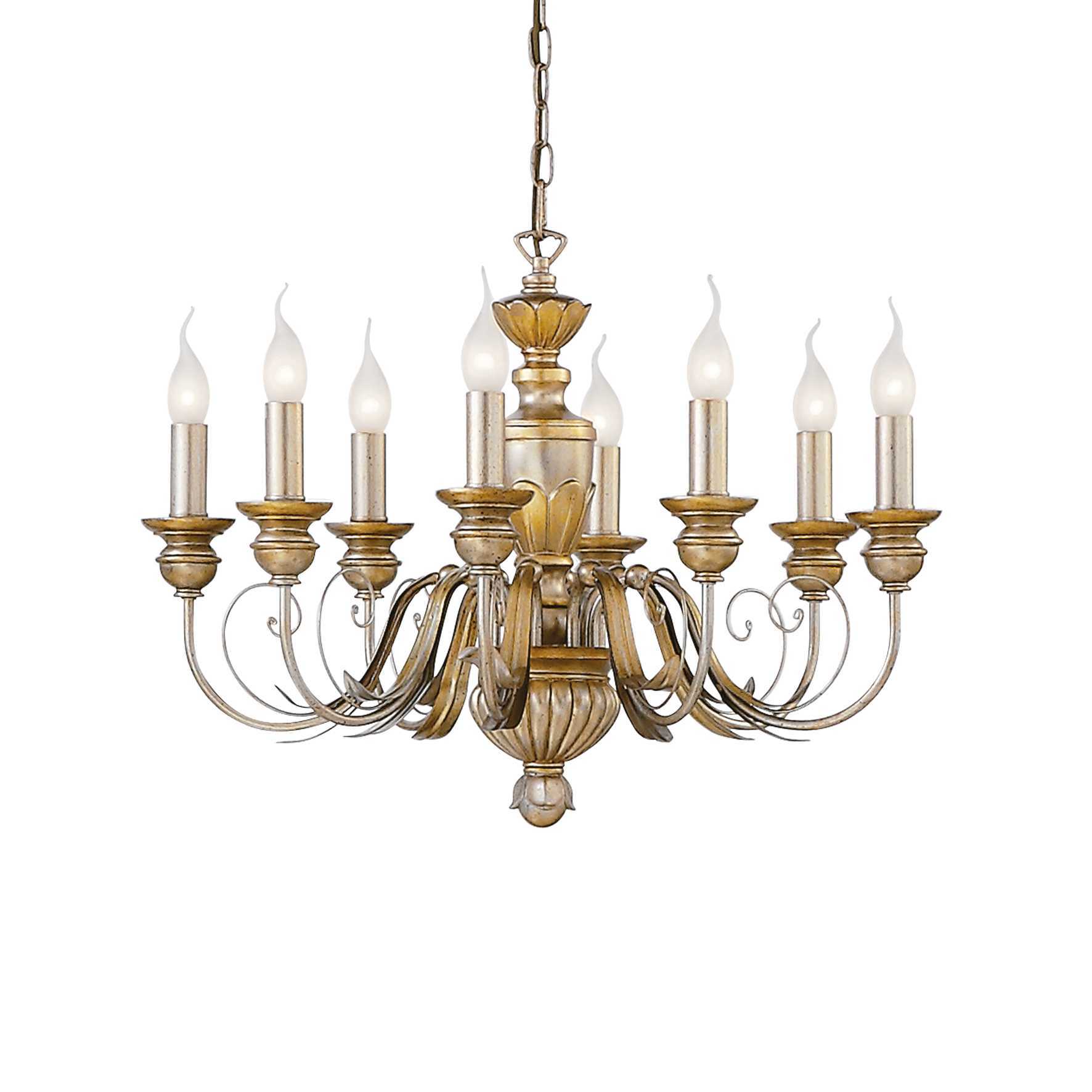 Потолочный светильник Ideal Lux FIRENZE SP8 ORO 020839