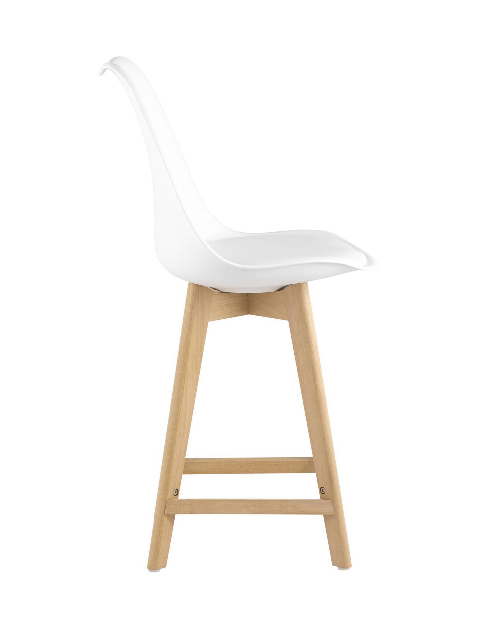 Стул полубарный FRANKFURT белый Stool Group