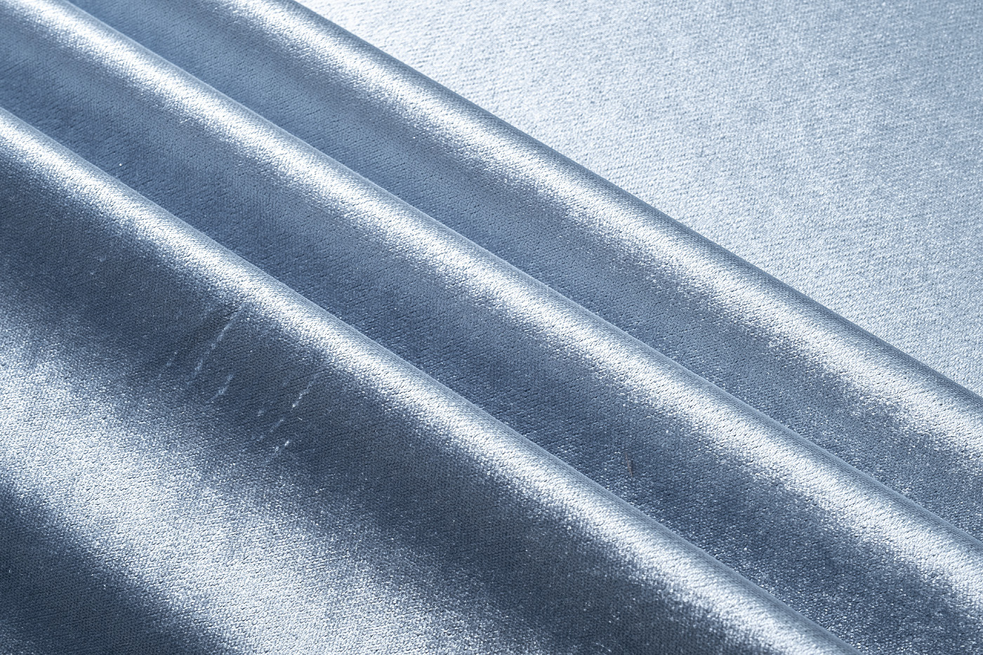 Ткань портьерная/мебельная VALDES PLAIN голубая Garda Decor 133DC-VALDESPL-68-GOL