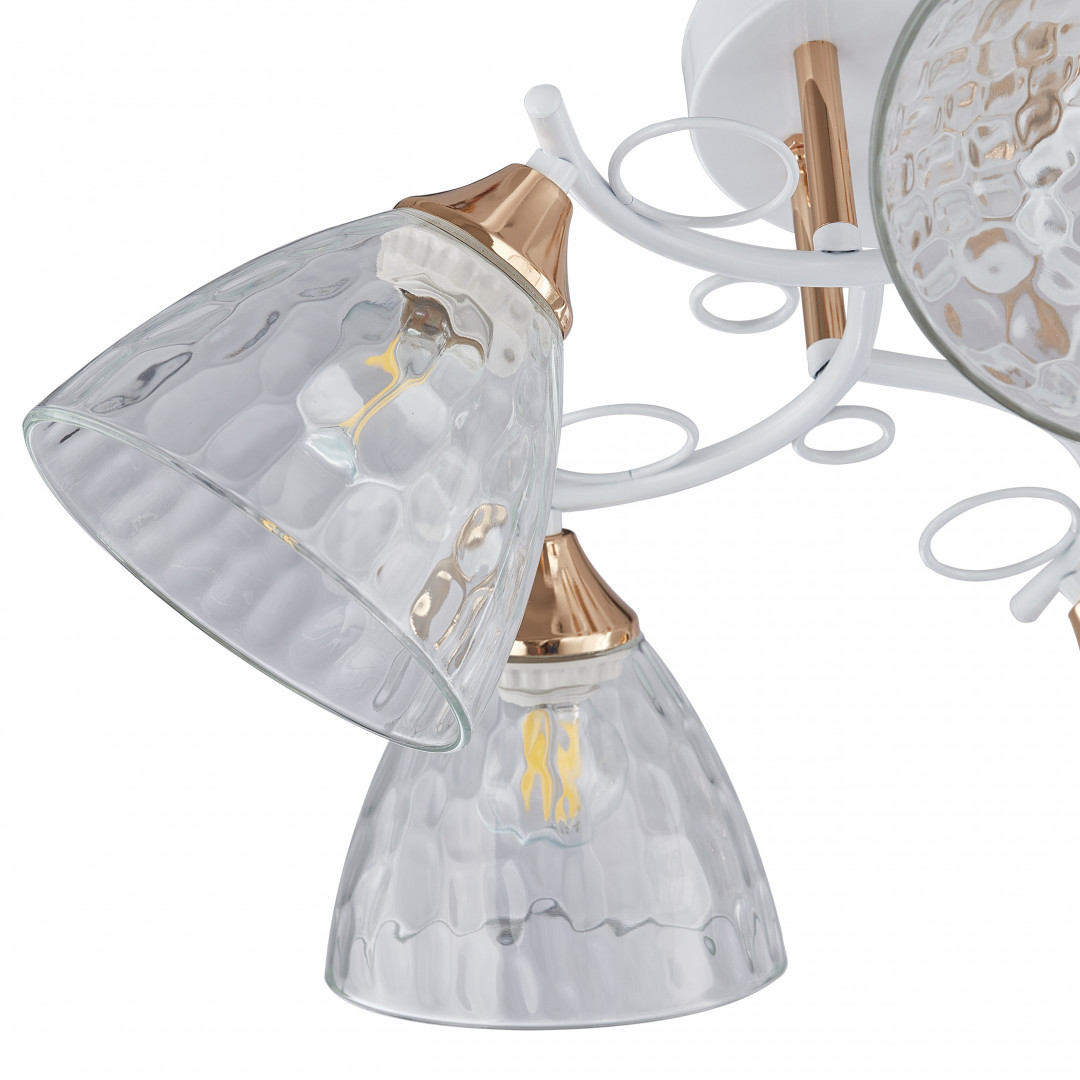 Люстра с плафонами 321395/5A WH+FG Arte Milano