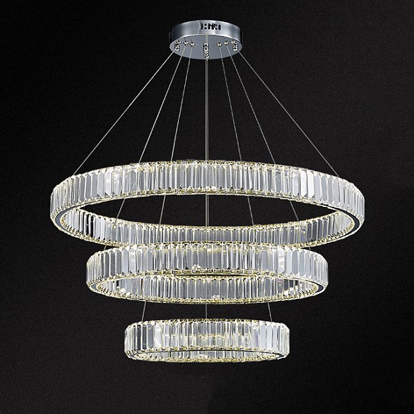 Подвесная люстра BERTOLDA D40+60+80 Chrome by ImperiumLoft