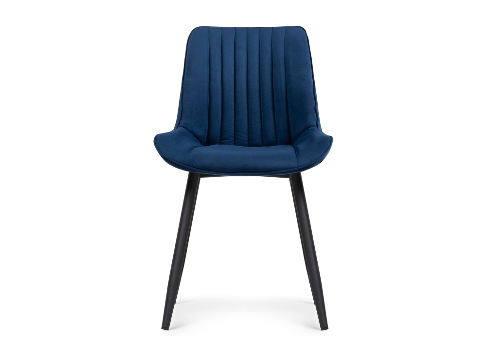 Стул Woodville Седа велюр синий / черный 502096
