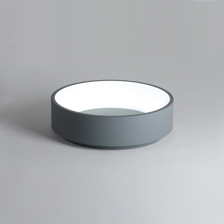 Потолочный светодиодный светильник TRAY D80 Gray by ImperiumLoft