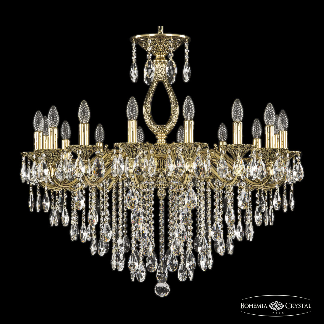 Люстра бронзовая с хрусталём 72302/16/300 B GB