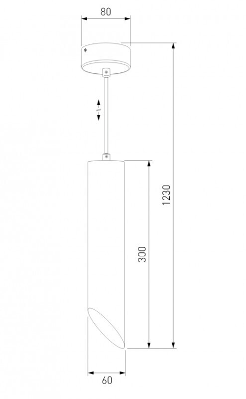 Подвесной светильник Elektrostandard 7011 MR16 WH/GD белый/золото
