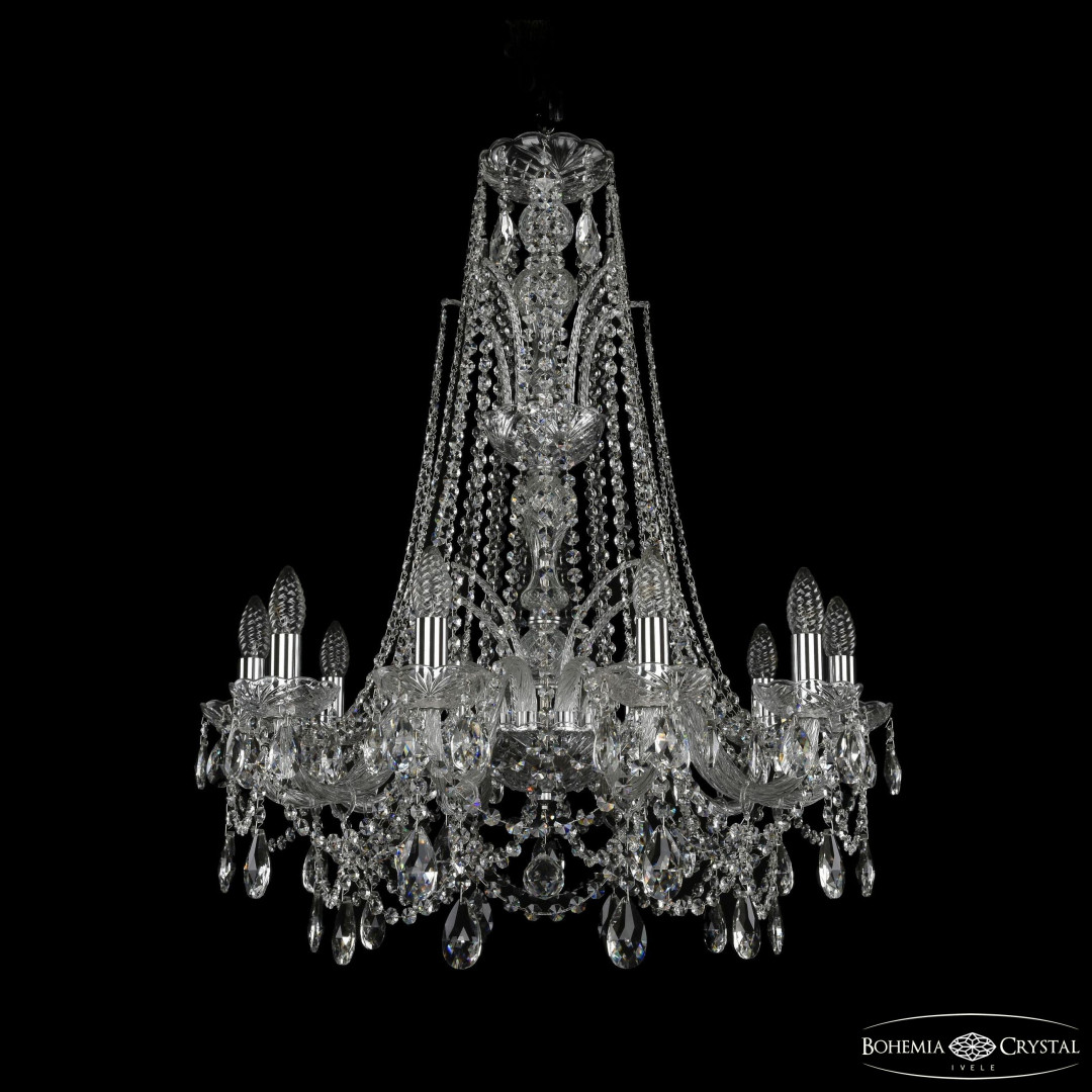 Люстра хрустальная 1411/10/240/XL-84 Ni