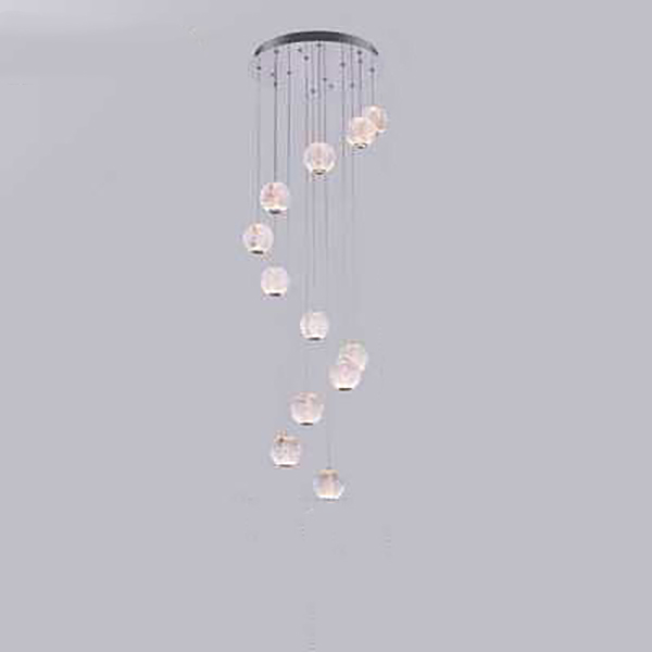 Подвесной светильник STORMS MORE L12 Chrome Диск by ImperiumLoft