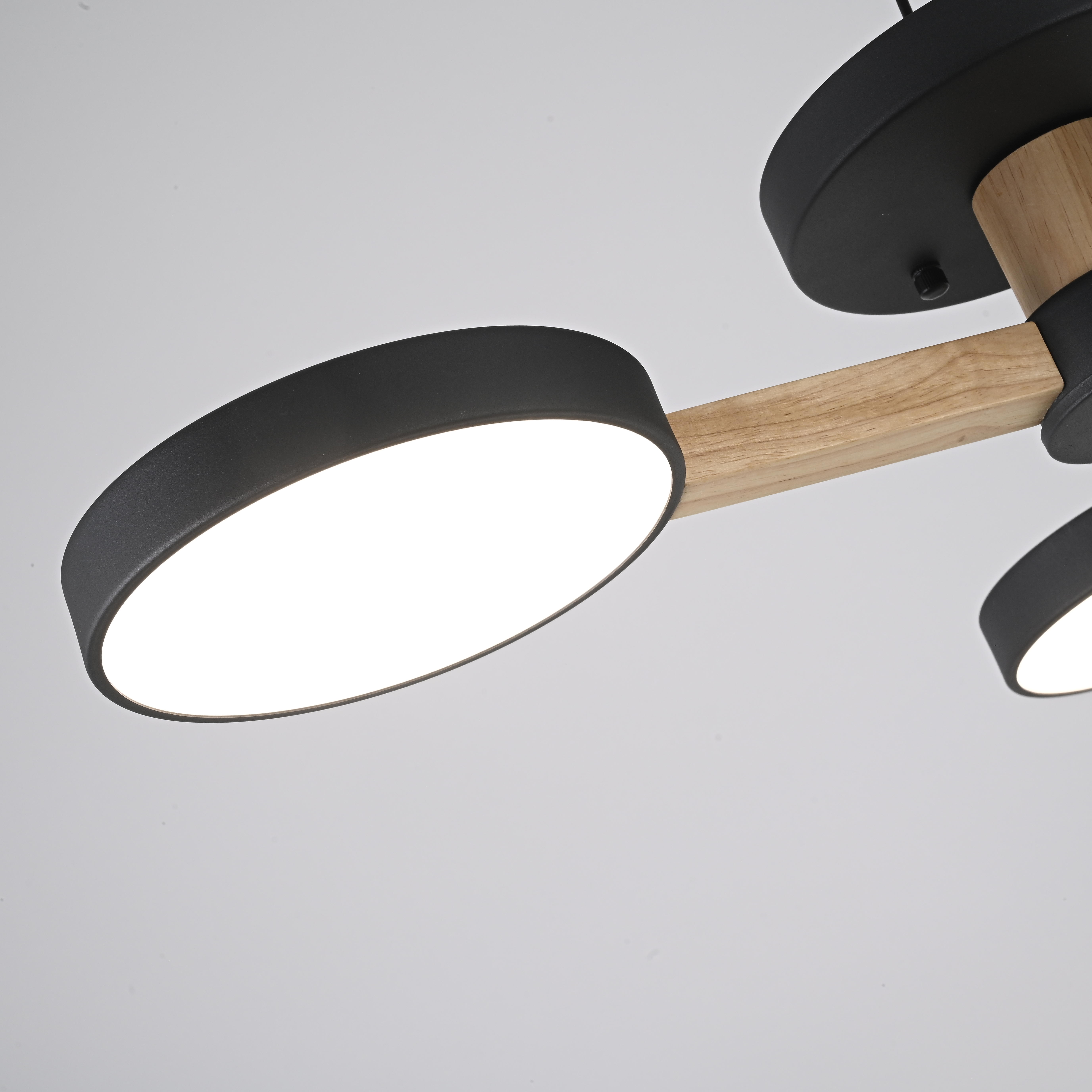 Потолочная люстра TURNA 3 Black by ImperiumLoft