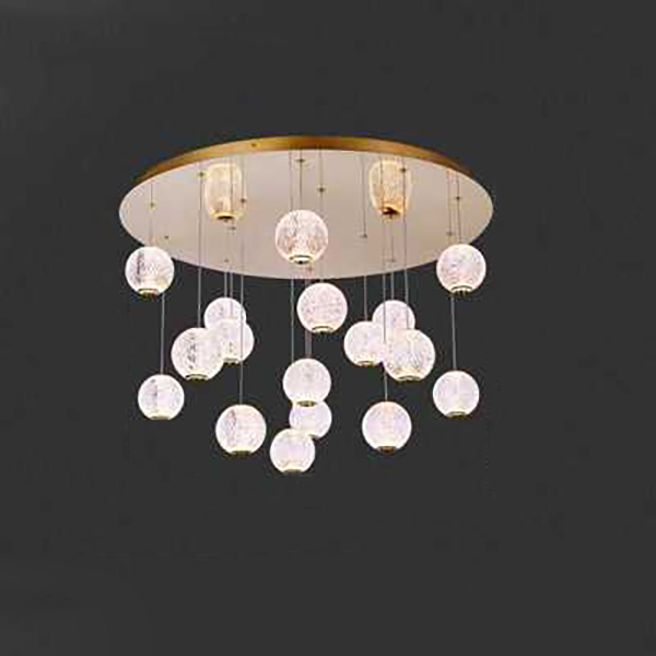 Подвесной светильник STORMS MORE L5 Chrome Диск by ImperiumLoft
