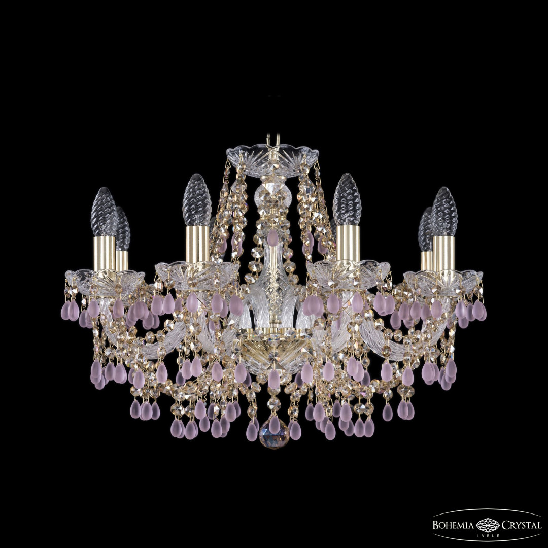 Люстра хрустальная 1410/8/195 G V7010 R777 Bohemia Ivele Crystal