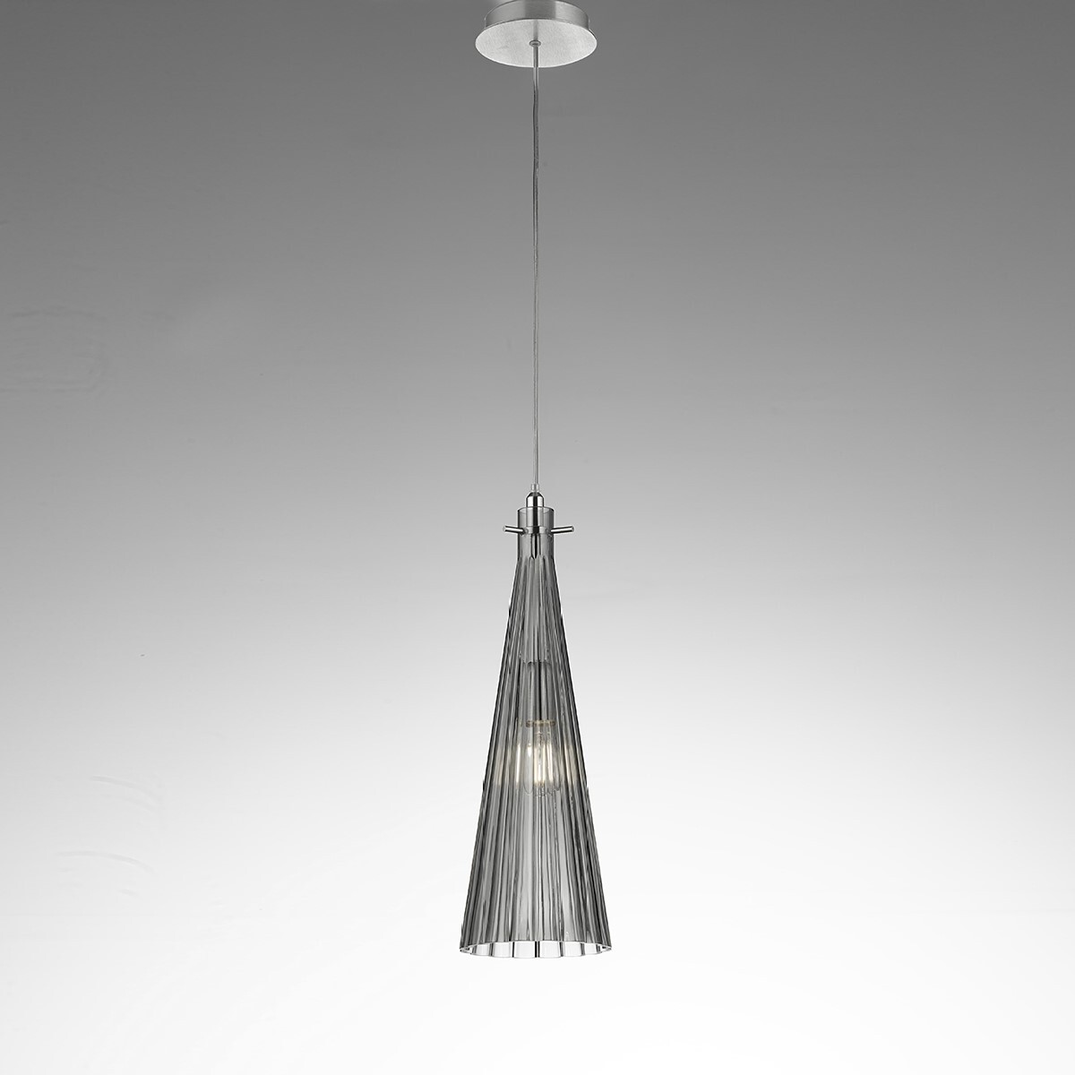 Подвесной светильник Selene Illuminazione Costa Rica nickel/smoke 2810-003030