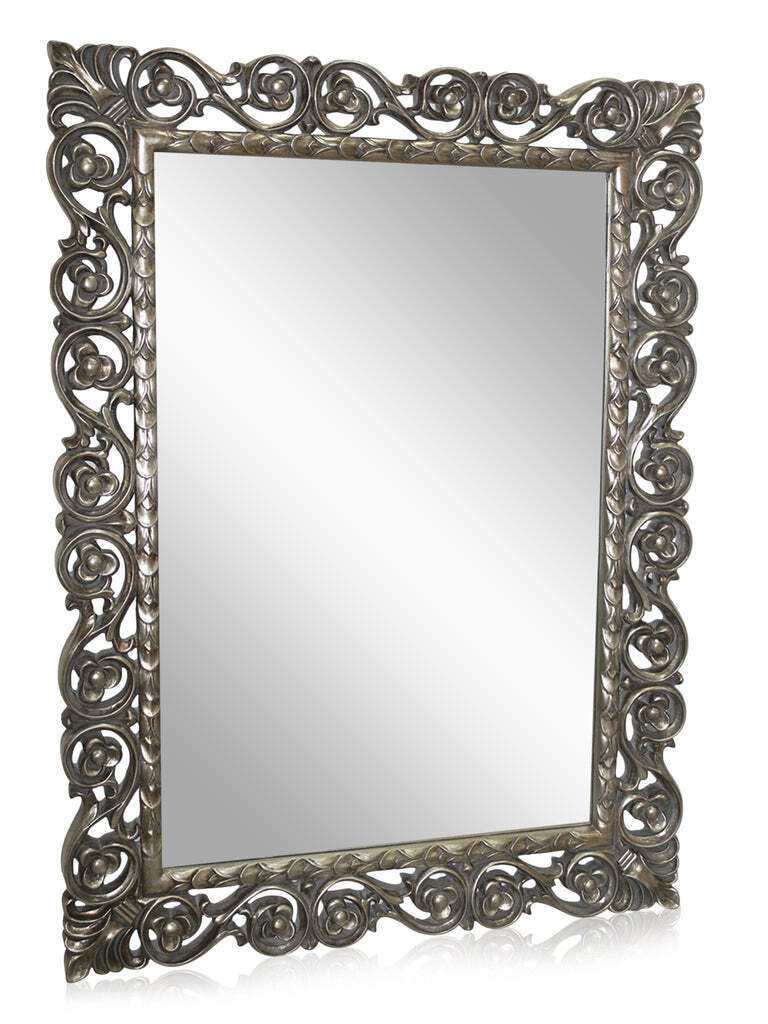 Зеркало в серебряной раме Бергамо Louvre Home LH123S