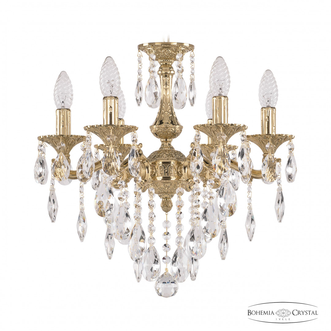 Люстра бронзовая с хрусталём 72102/6/125 B G