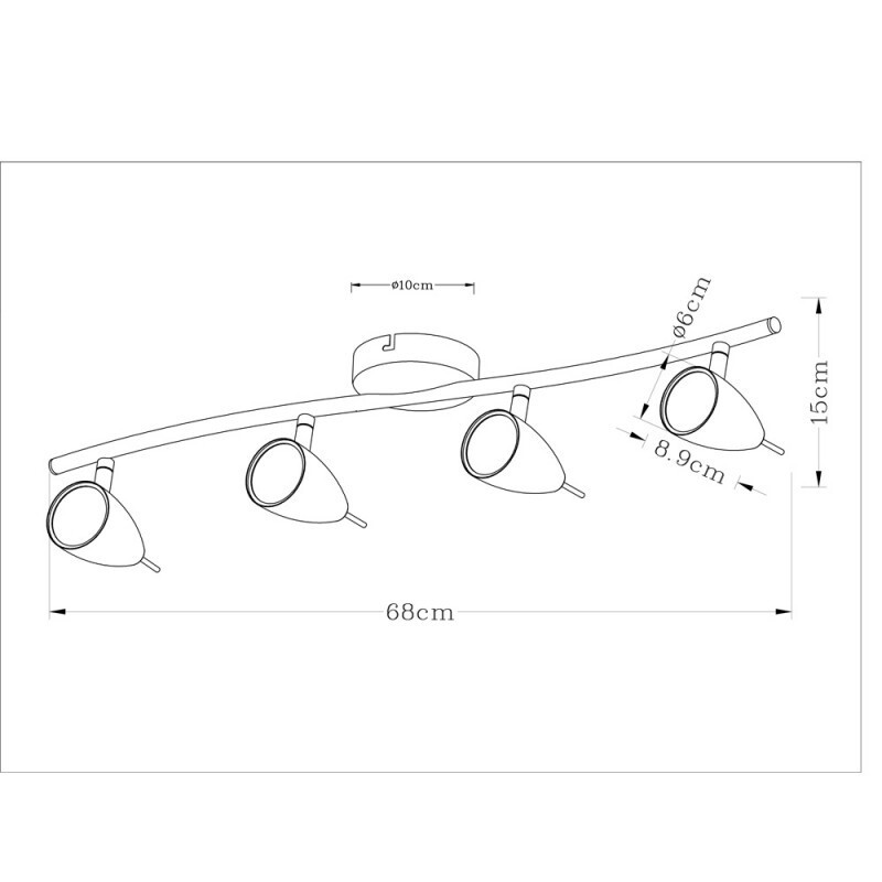 Спот Arte Lamp A1966PL-4GY