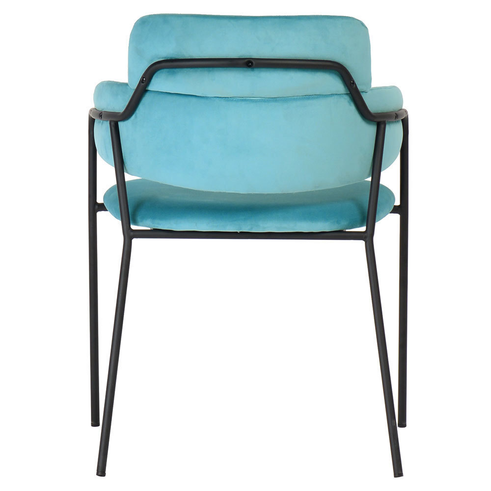 Стул Napoli светло-бирюзовый с чёрными ножками Bradex Home FR 0323