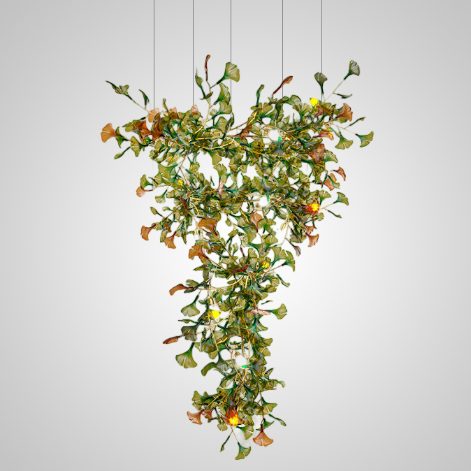 Подвесная люстра ELLING LUX H400 Green by ImperiumLoft