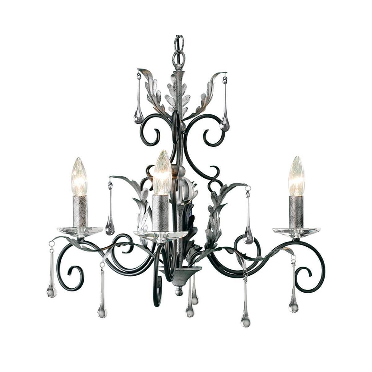 Люстра Elstead AML3 BLK/SILVER