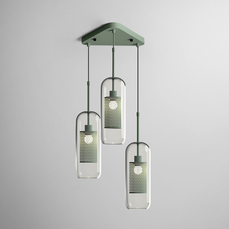 Подвесной светильник CATCH TRIO MATCHA by ImperiumLoft