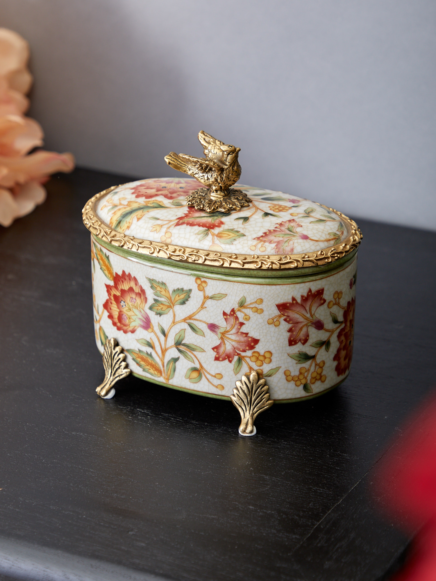 Шкатулка с птичкой Glasar 31G2233/B788C/X1799