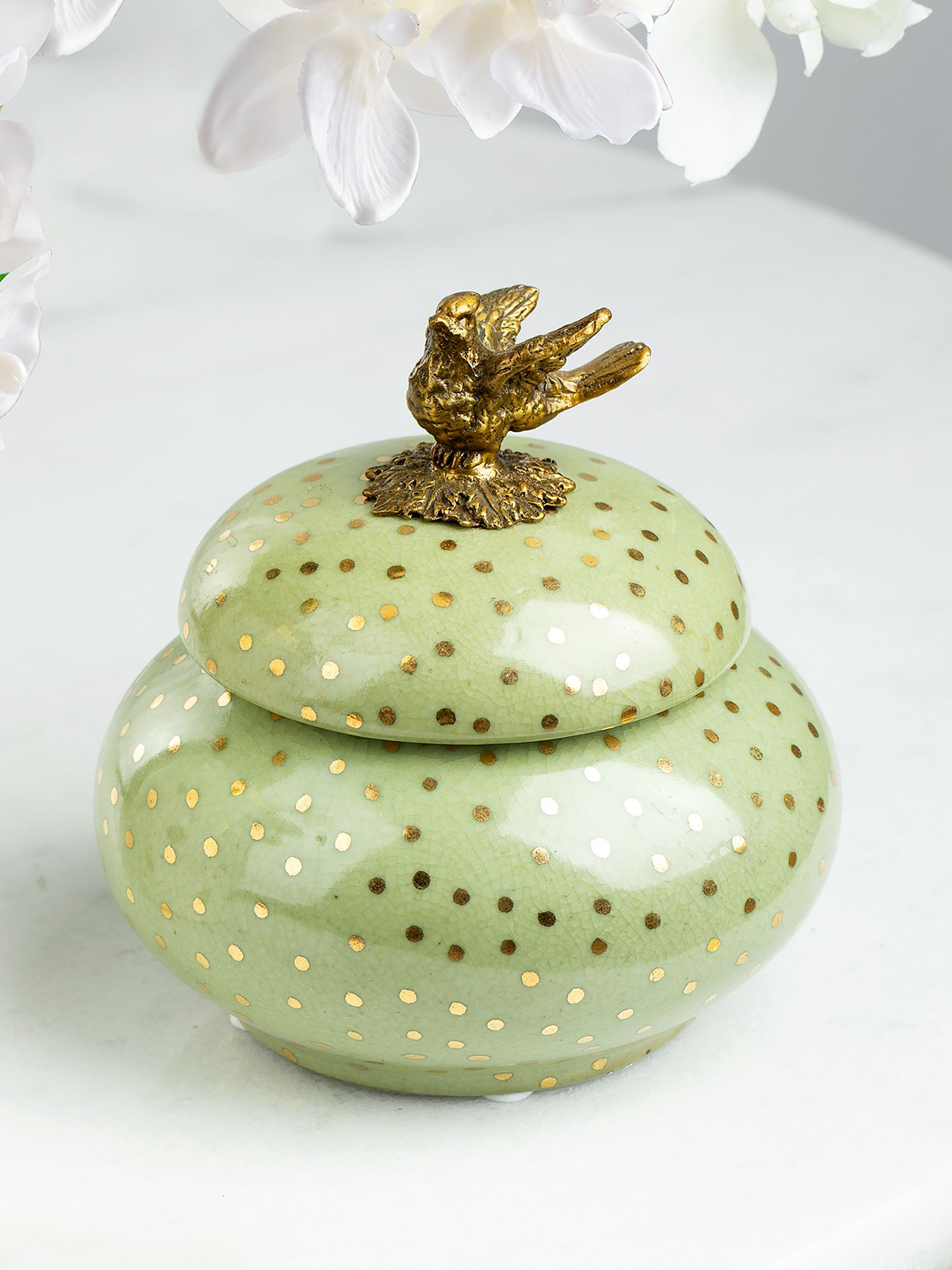 Шкатулка с птичкой Glasar 31G2238/B641C/HLG1921