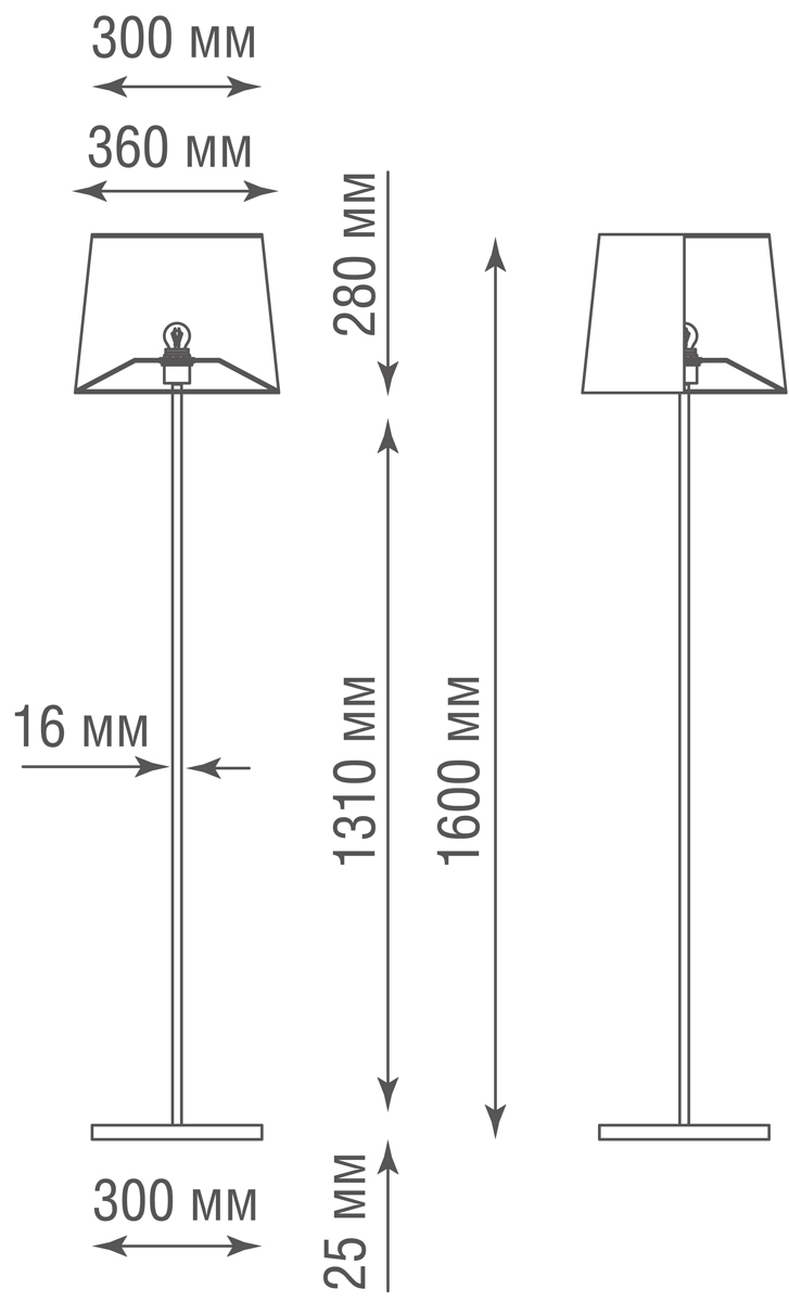 Торшер Donolux T111048.1B SABL