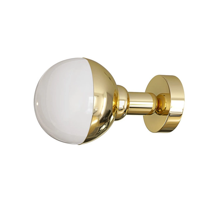 Бра Helmet золотой металл - белое стекло Aromas del Campo