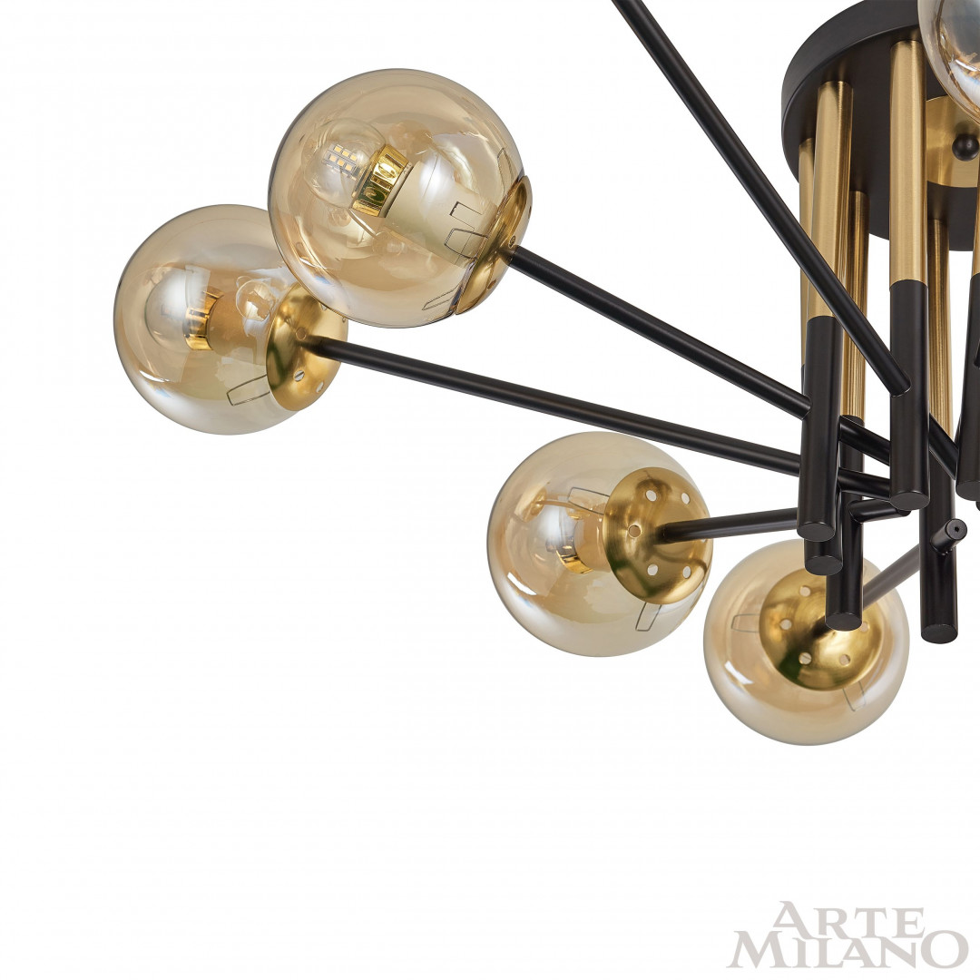 Люстра 273708/10 BK/GD Arte Milano