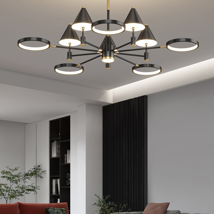 Потолочная люстра GISBERT D110 Black by ImperiumLoft