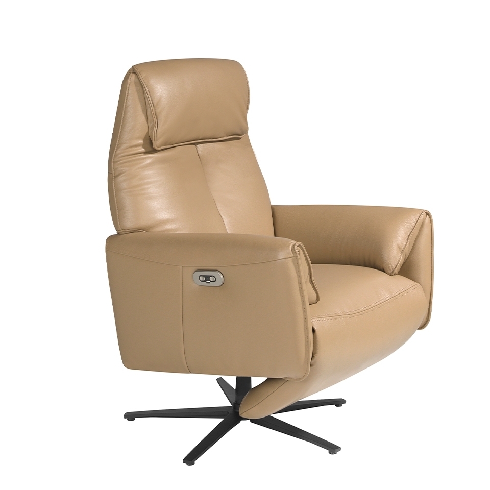 Вращающееся кресло Double Relax/ 5086 с кожаной обивкой Angel Cerda