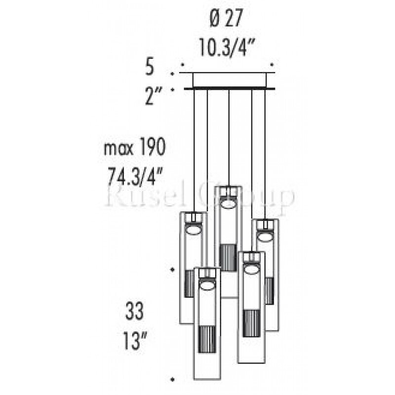 Подвесной светильник LEUCOS FAIRY S/C R5